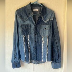 Saint Laurent denim shirt size M